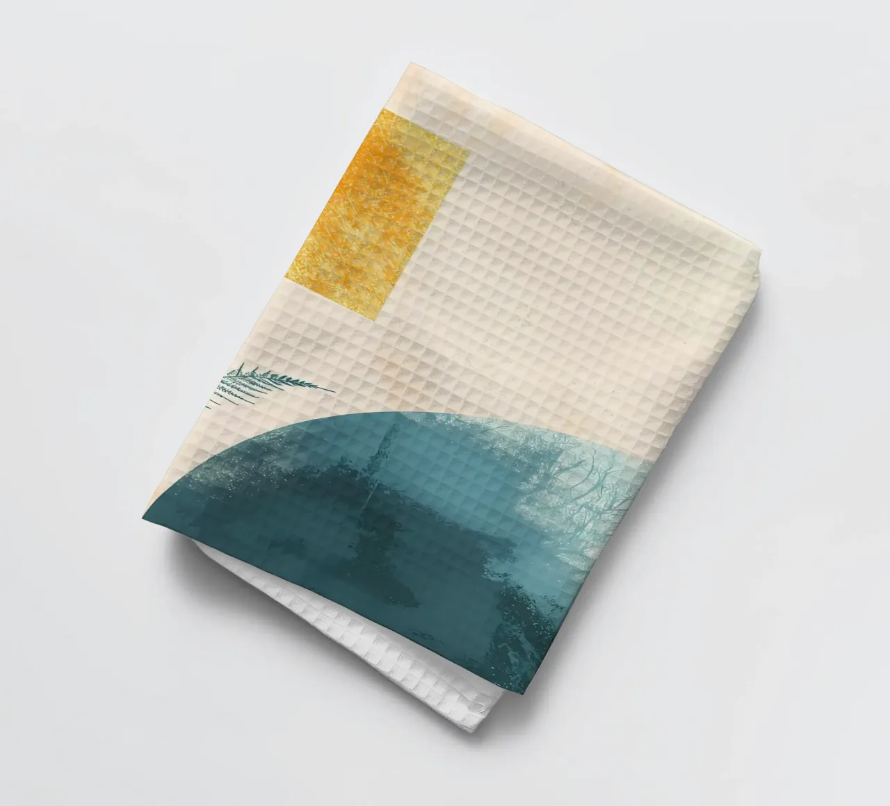 fern leaf plant nature tea towel by Patrick L Lord