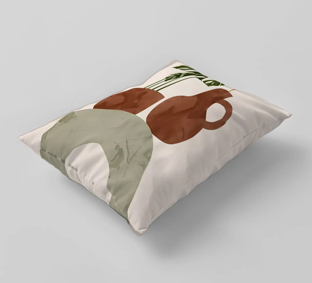 monstera in vaso cuscino da Patrick L Lord