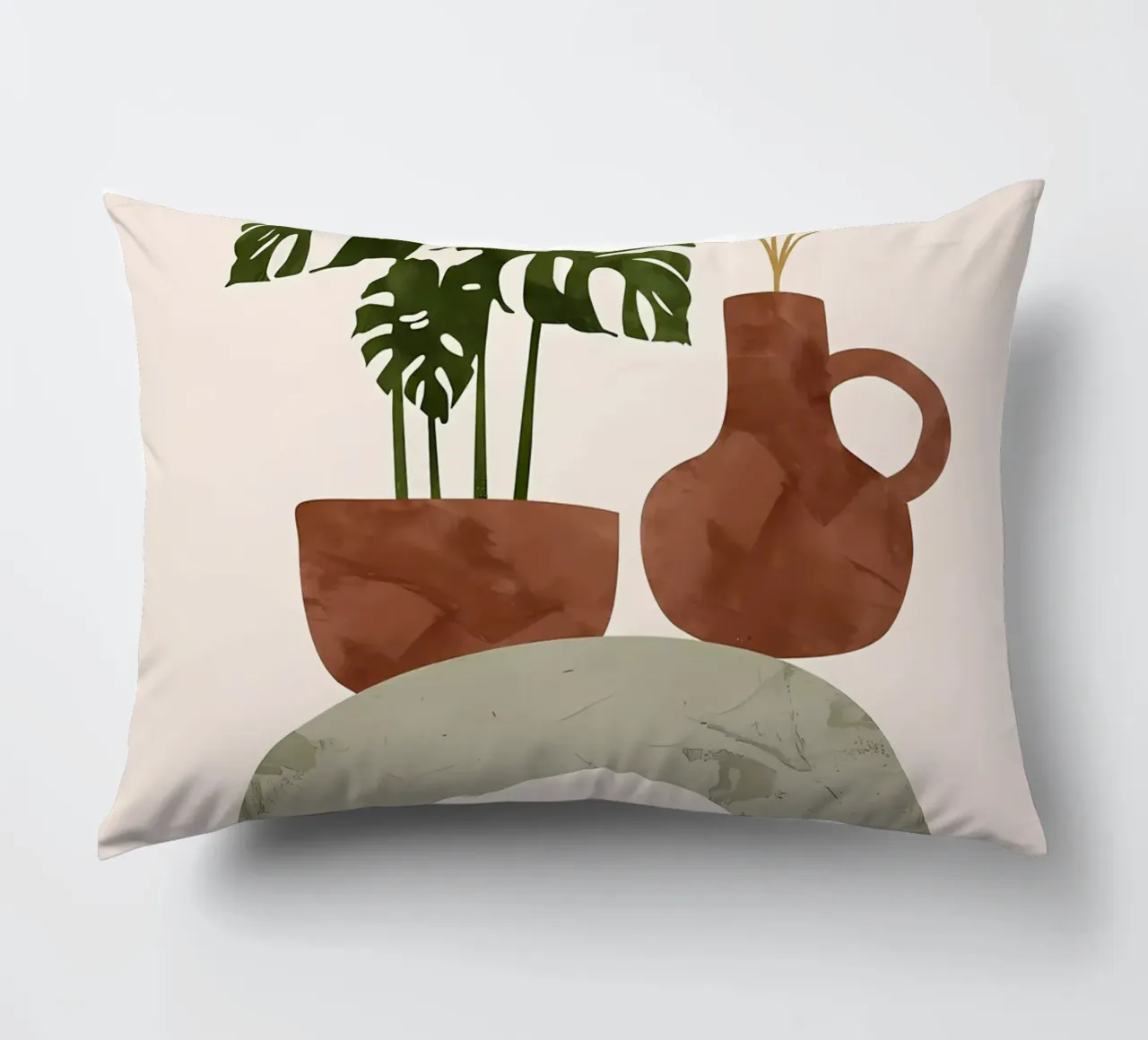 monstera in vaso cuscino da Patrick L Lord