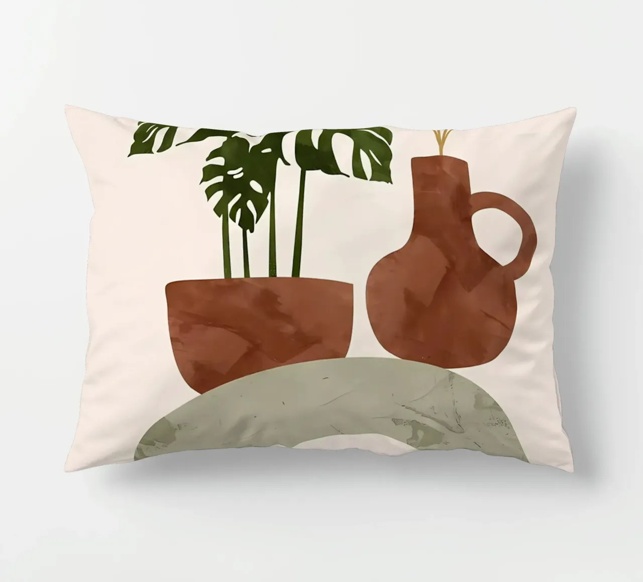 monstera in vaso cuscino da Patrick L Lord