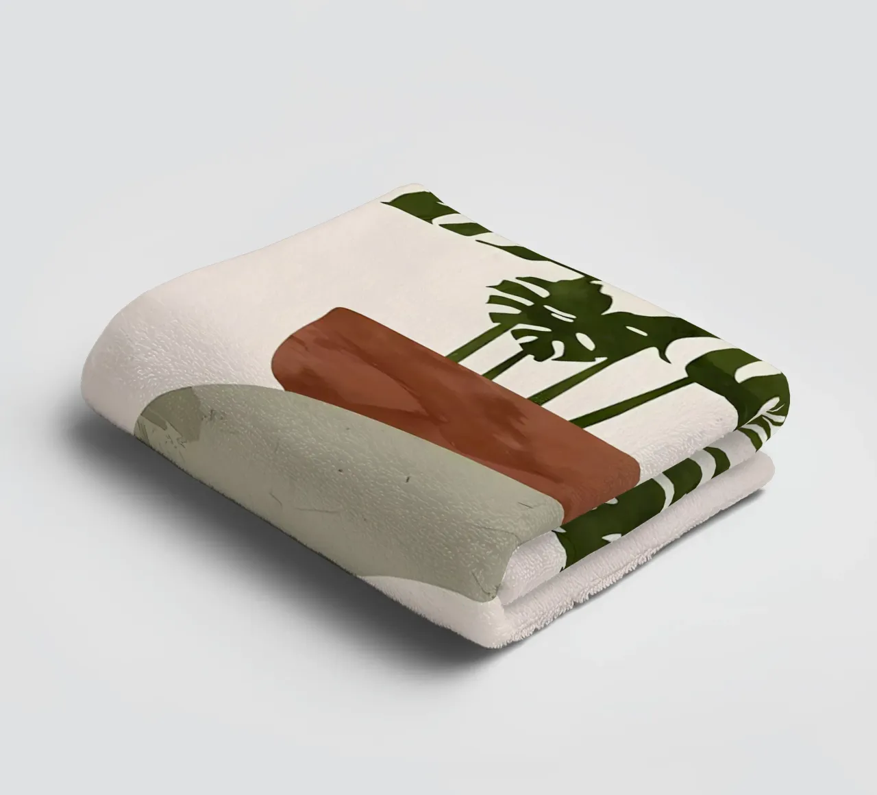 monstera in vaso asciugamano da bagno da Patrick L Lord