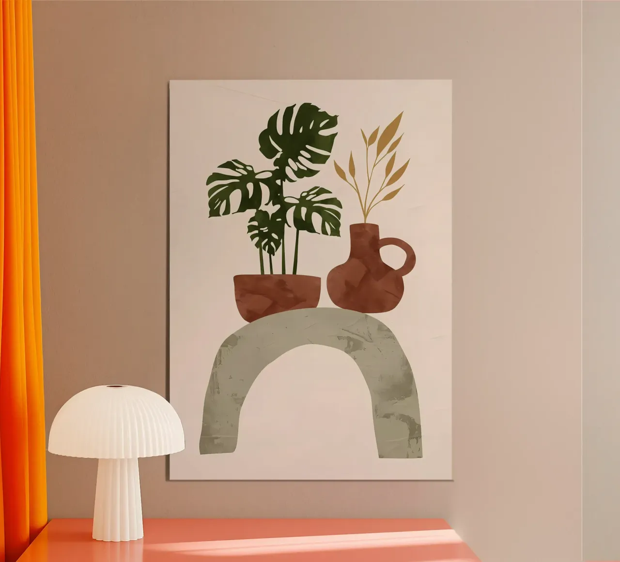 monstera in vaso carta hahnemühle da Patrick L Lord
