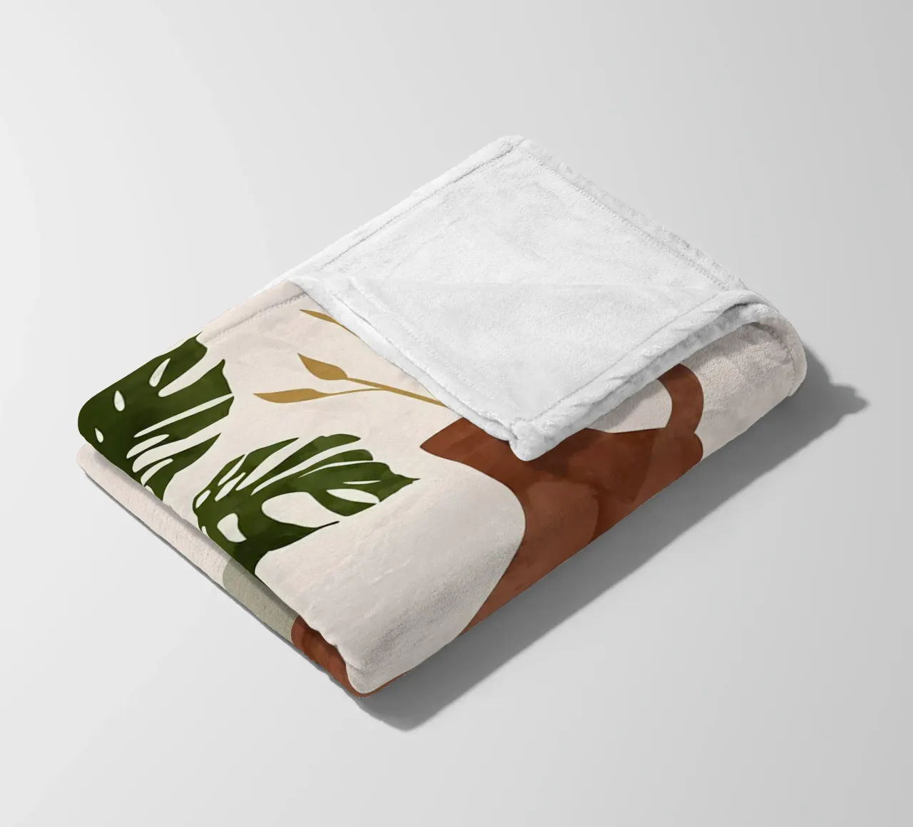 monstera in vaso coperta in pile da Patrick L Lord