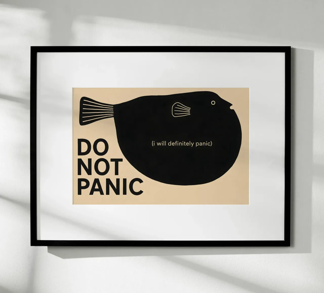 Do Not Panic Puffer Fish | 3:2 poster da Art.Piece