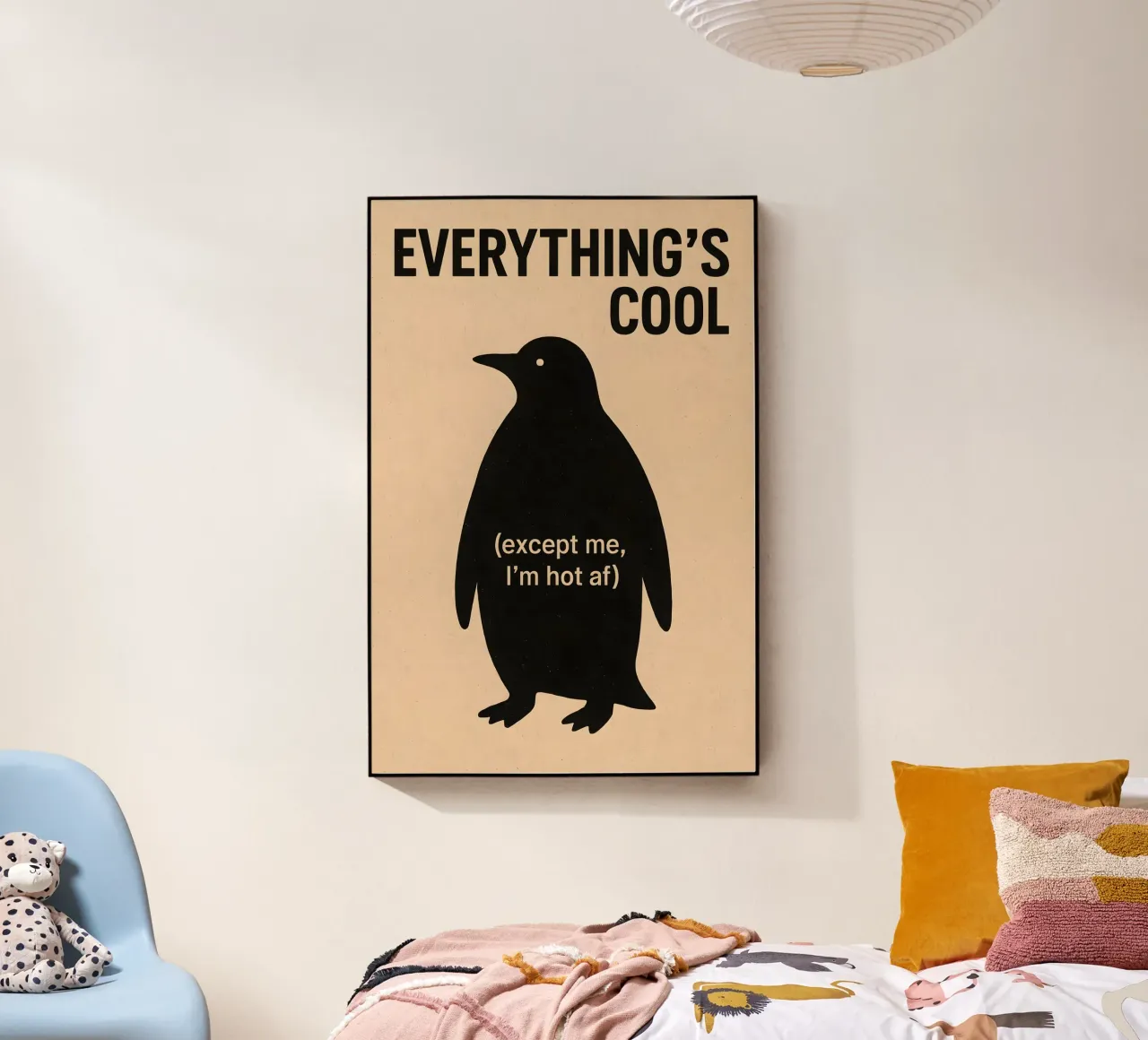 Everything’s Cool Penguin plexiglass da Art.Piece