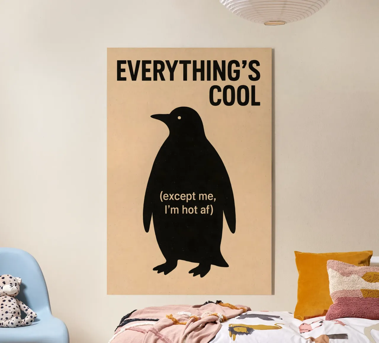 Everything’s Cool Penguin plexiglass da Art.Piece