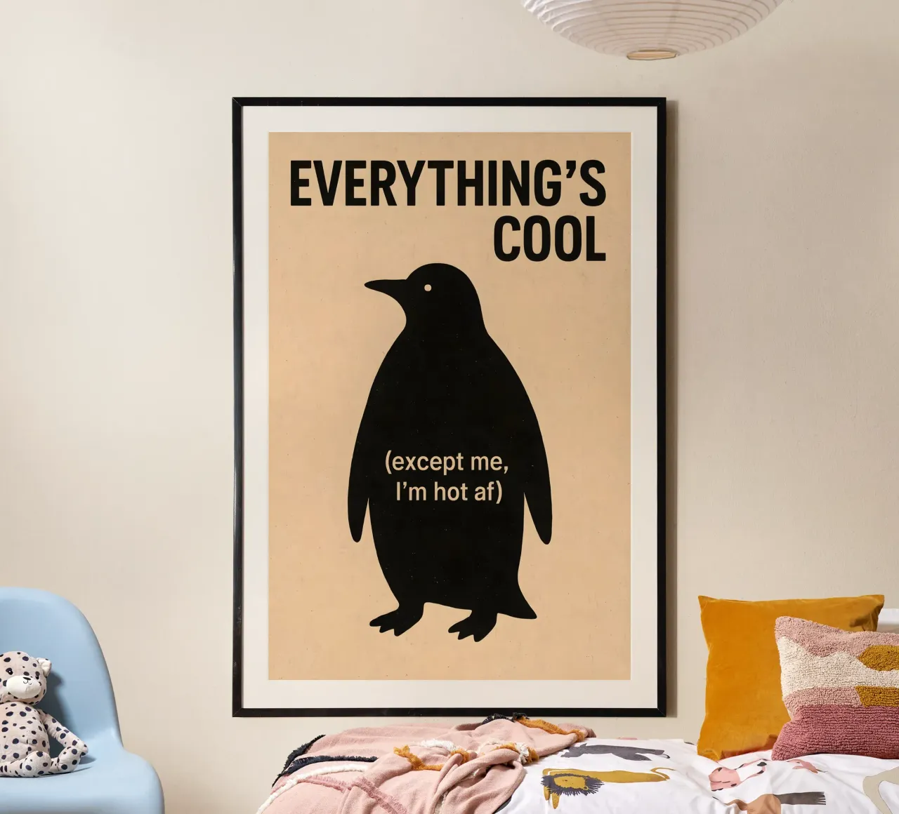 Everything’s Cool Penguin carta hahnemühle da Art.Piece