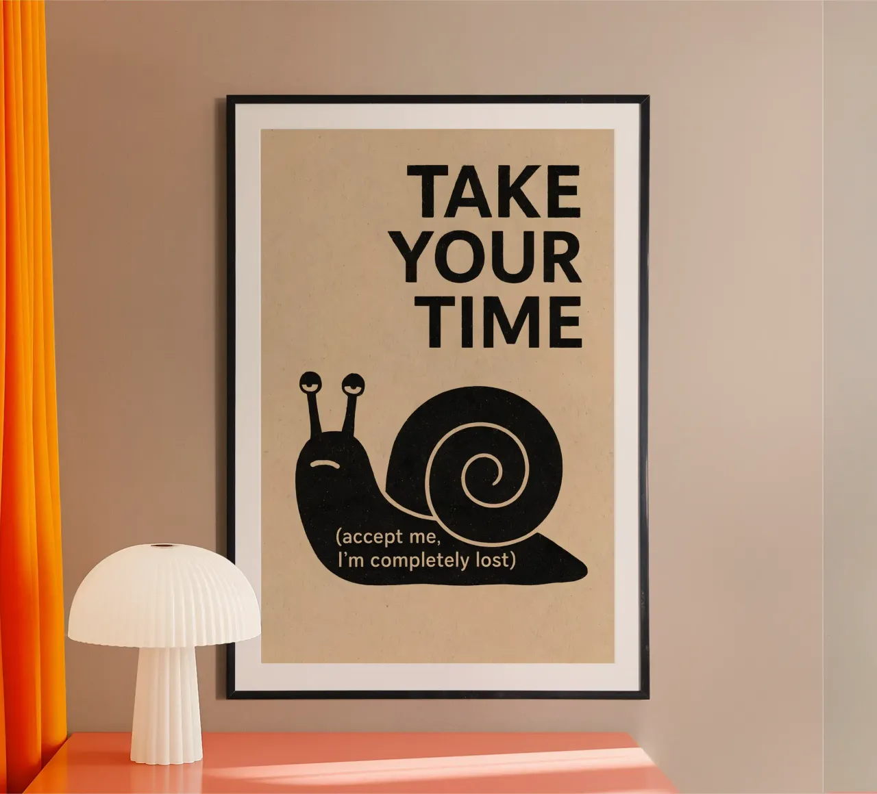 Take Your Time Snail carta hahnemühle da Art.Piece