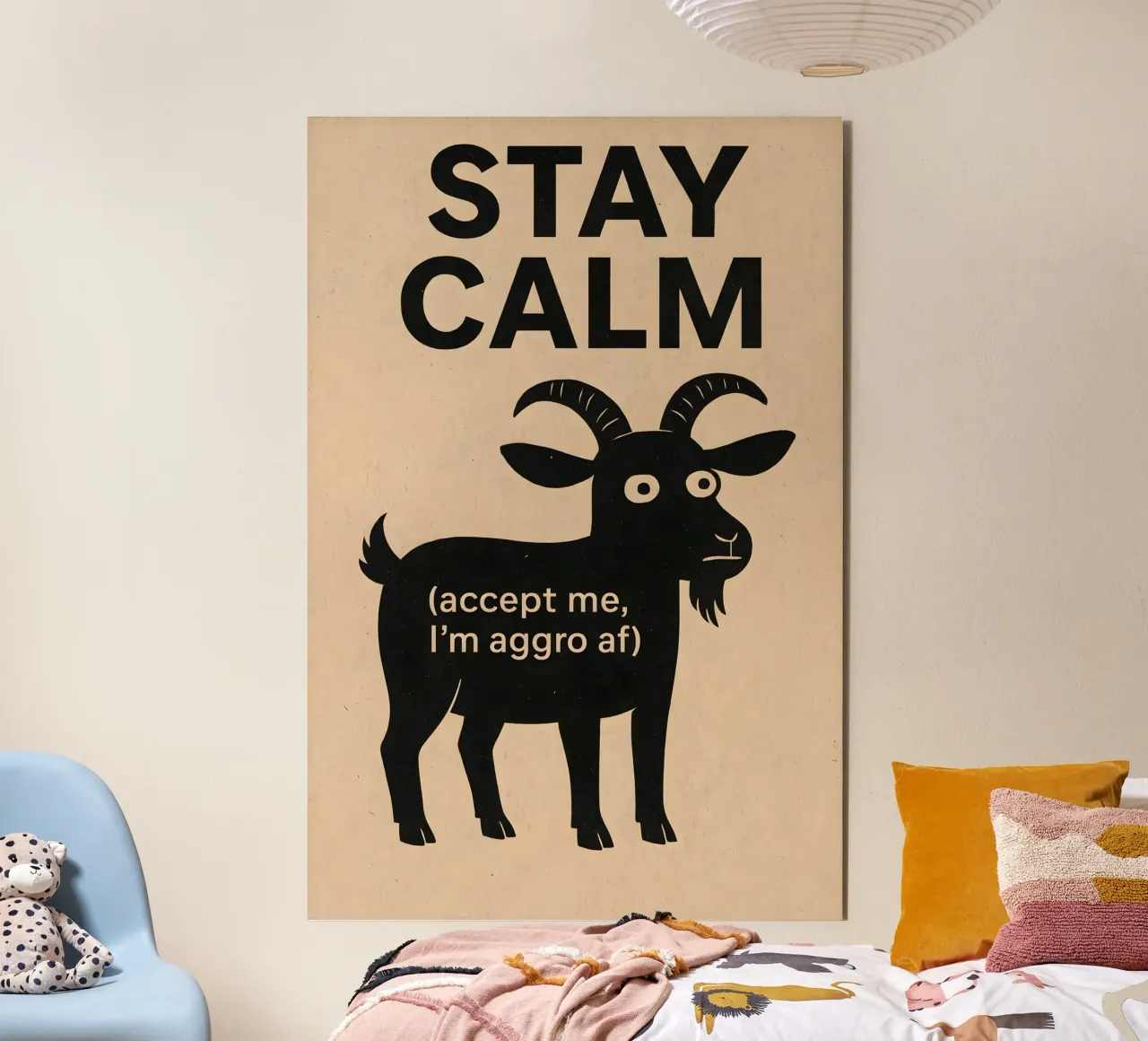 Goat With a Plan alluminio dibond da Art.Piece