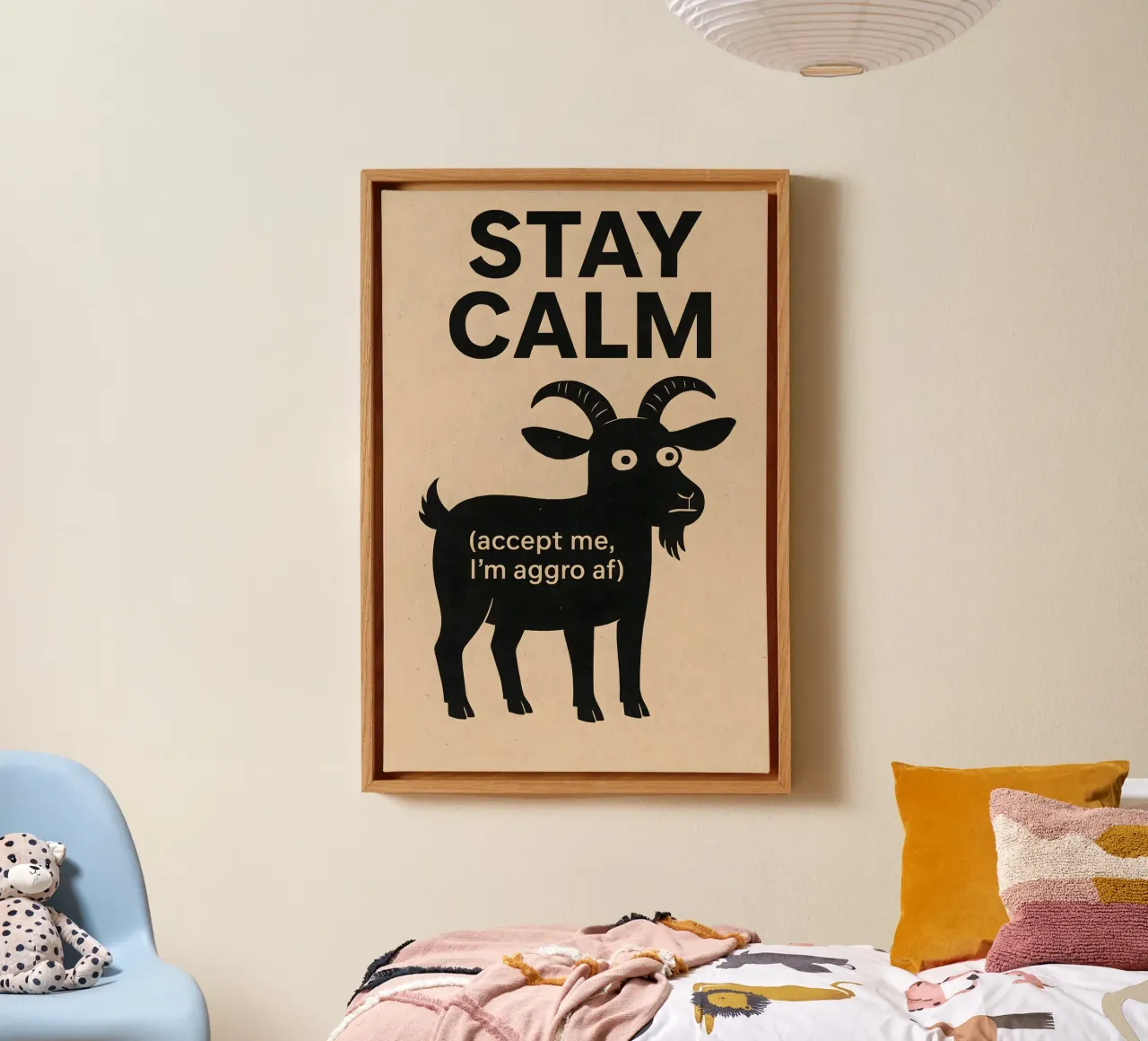 Goat With a Plan canvas by Art.Piece