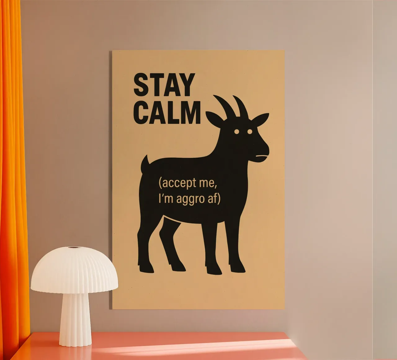 Aggro Goat plexiglass da Art.Piece