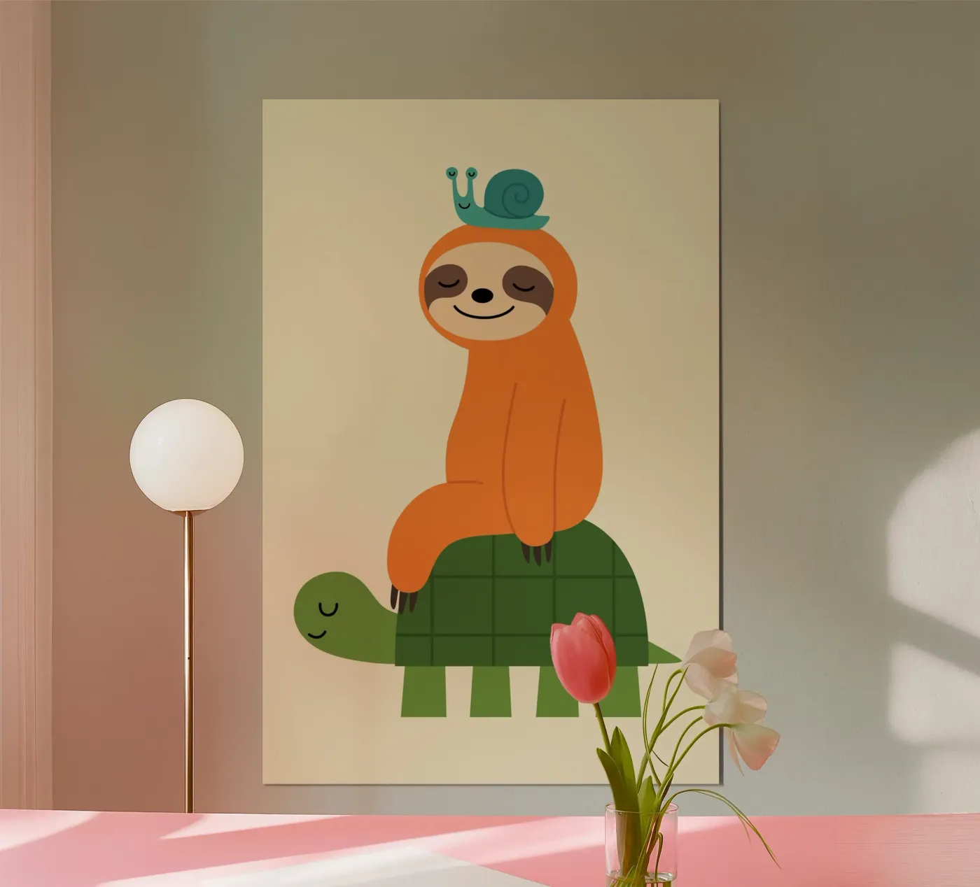 Club der langsamen Freunde Poster mit Kunststoffrahmen von Andy Westface