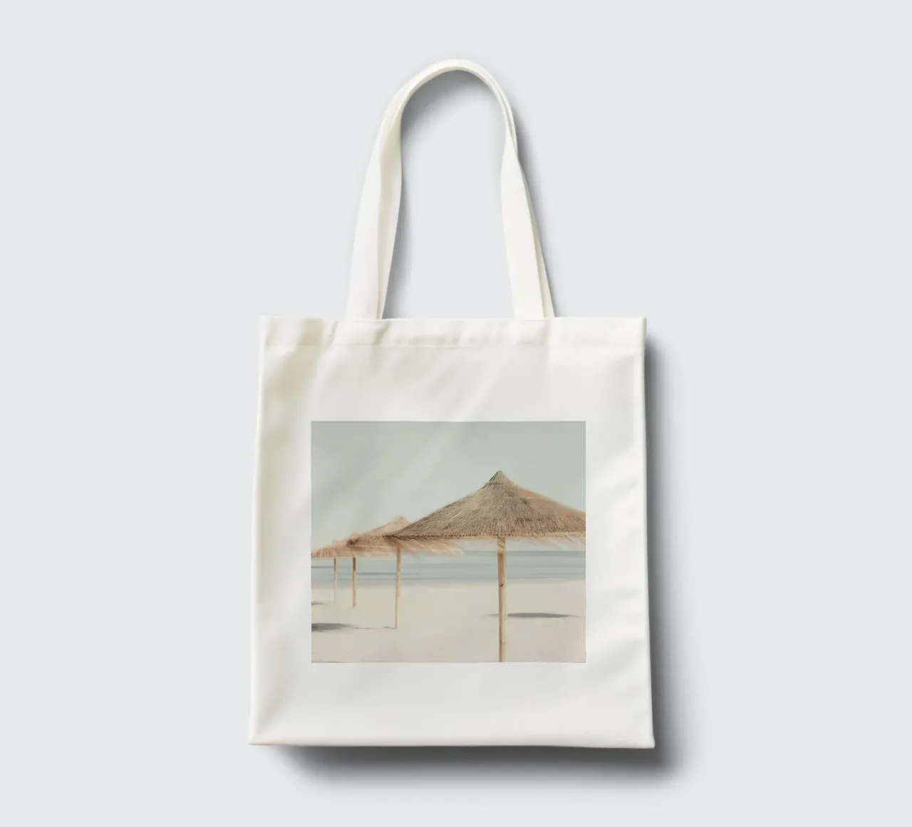 Coastal Calm – Minimalist Beach Photography tote bag by Vela Luna