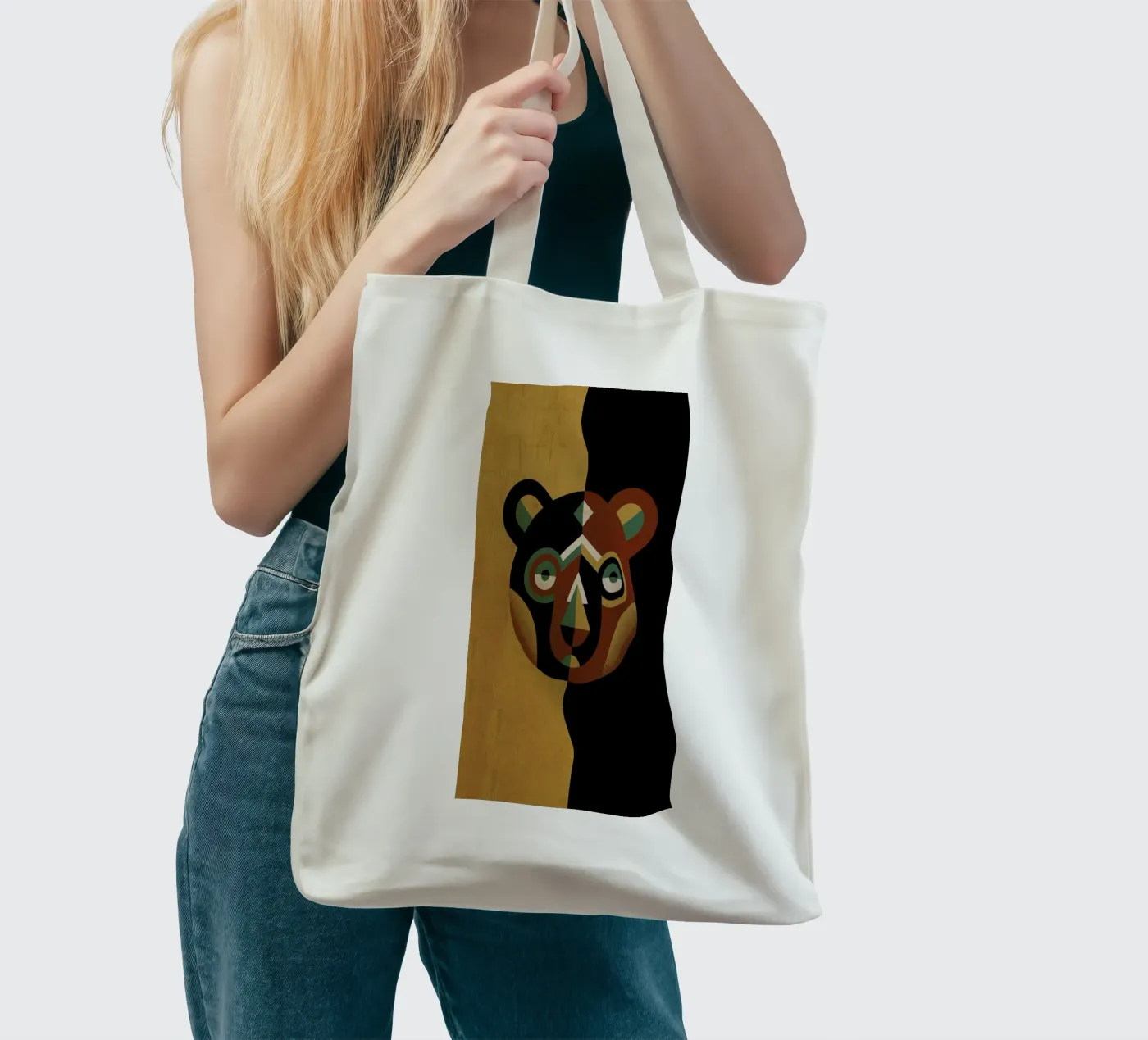 Bear tote bag by Oscar Odd Diodoro