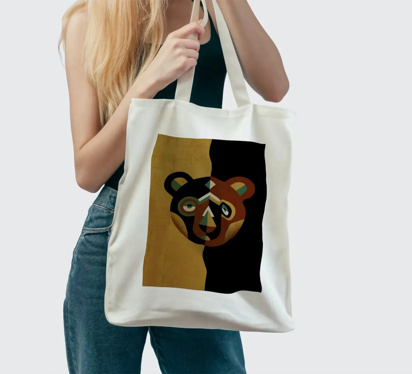 Bear tote bag by Oscar Odd Diodoro