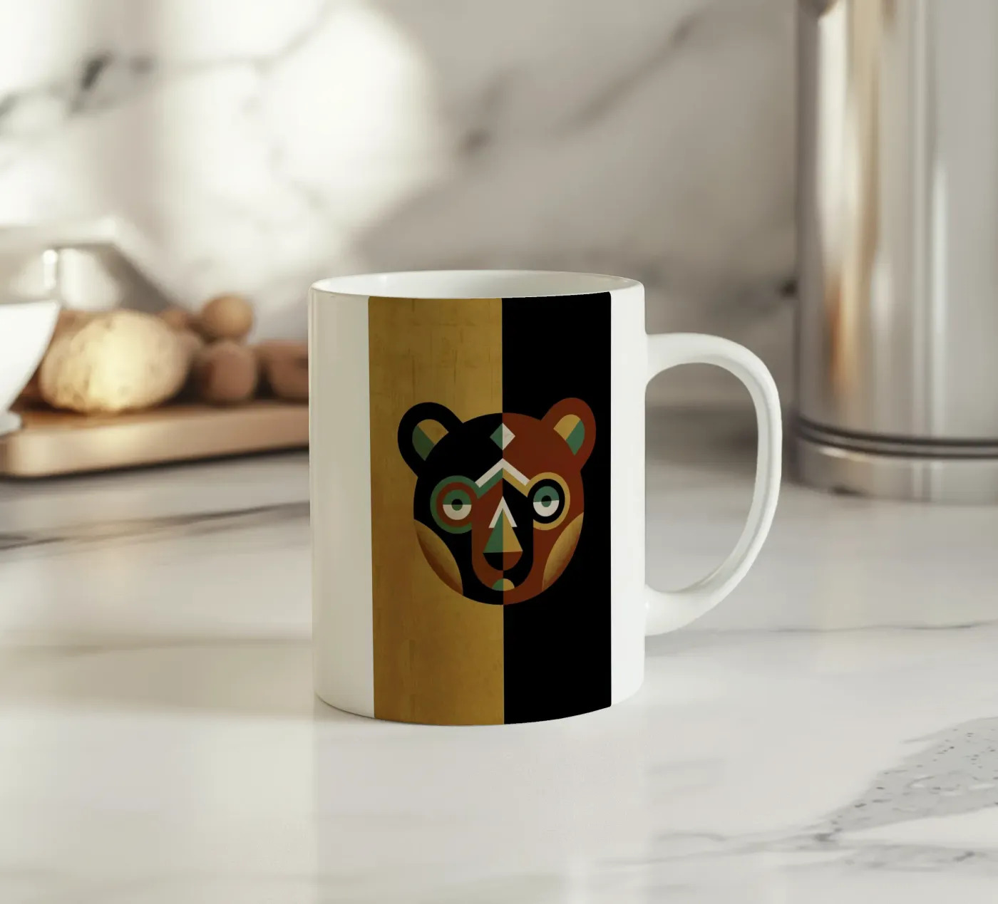 Bear ceramic mug by Oscar Odd Diodoro