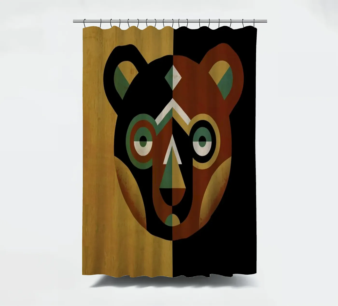 Bear Duschvorhang von Oscar Odd Diodoro