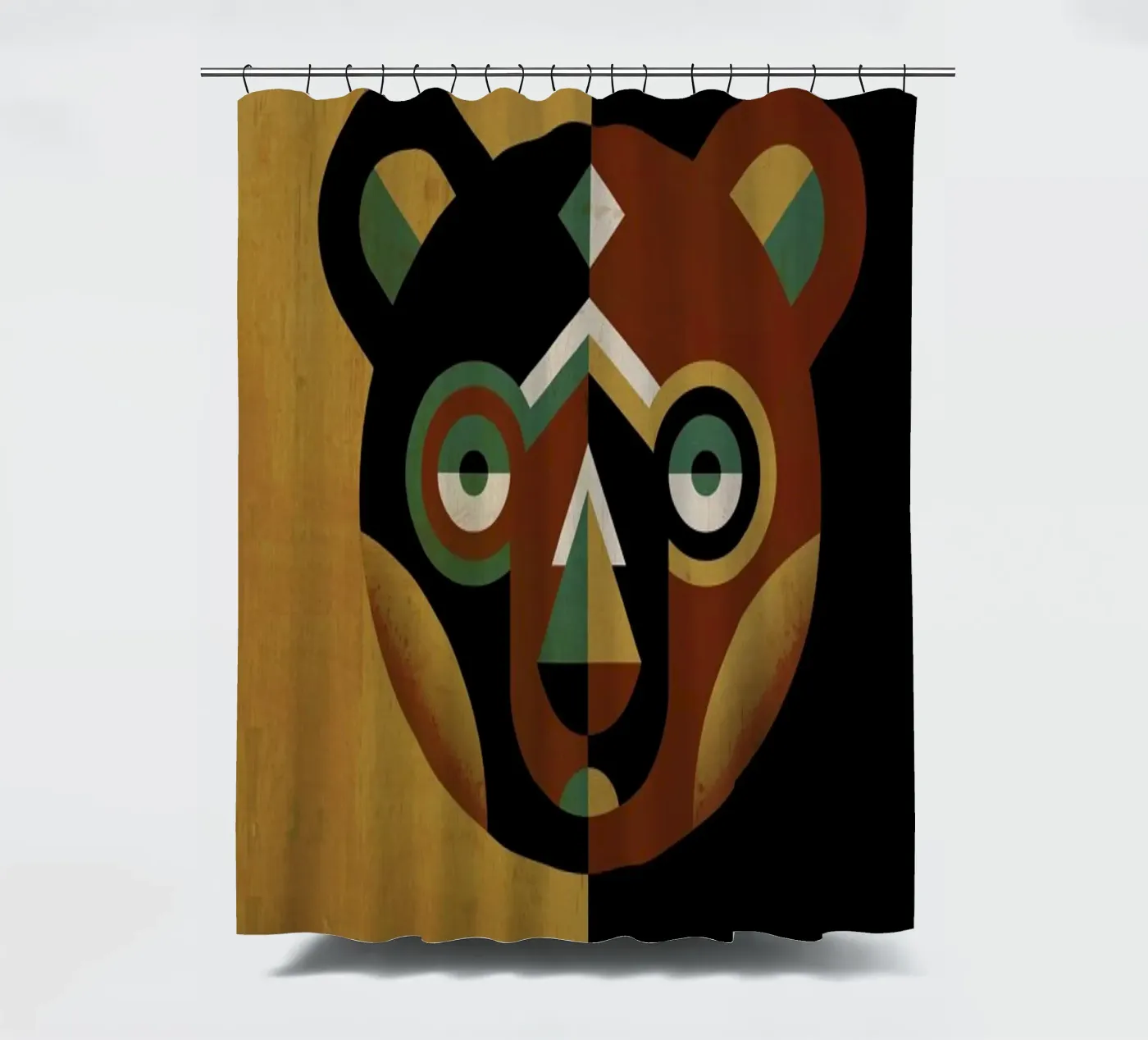 Bear Duschvorhang von Oscar Odd Diodoro