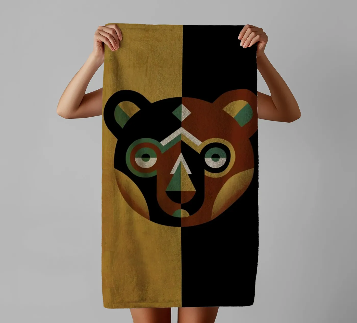 Bear towel by Oscar Odd Diodoro