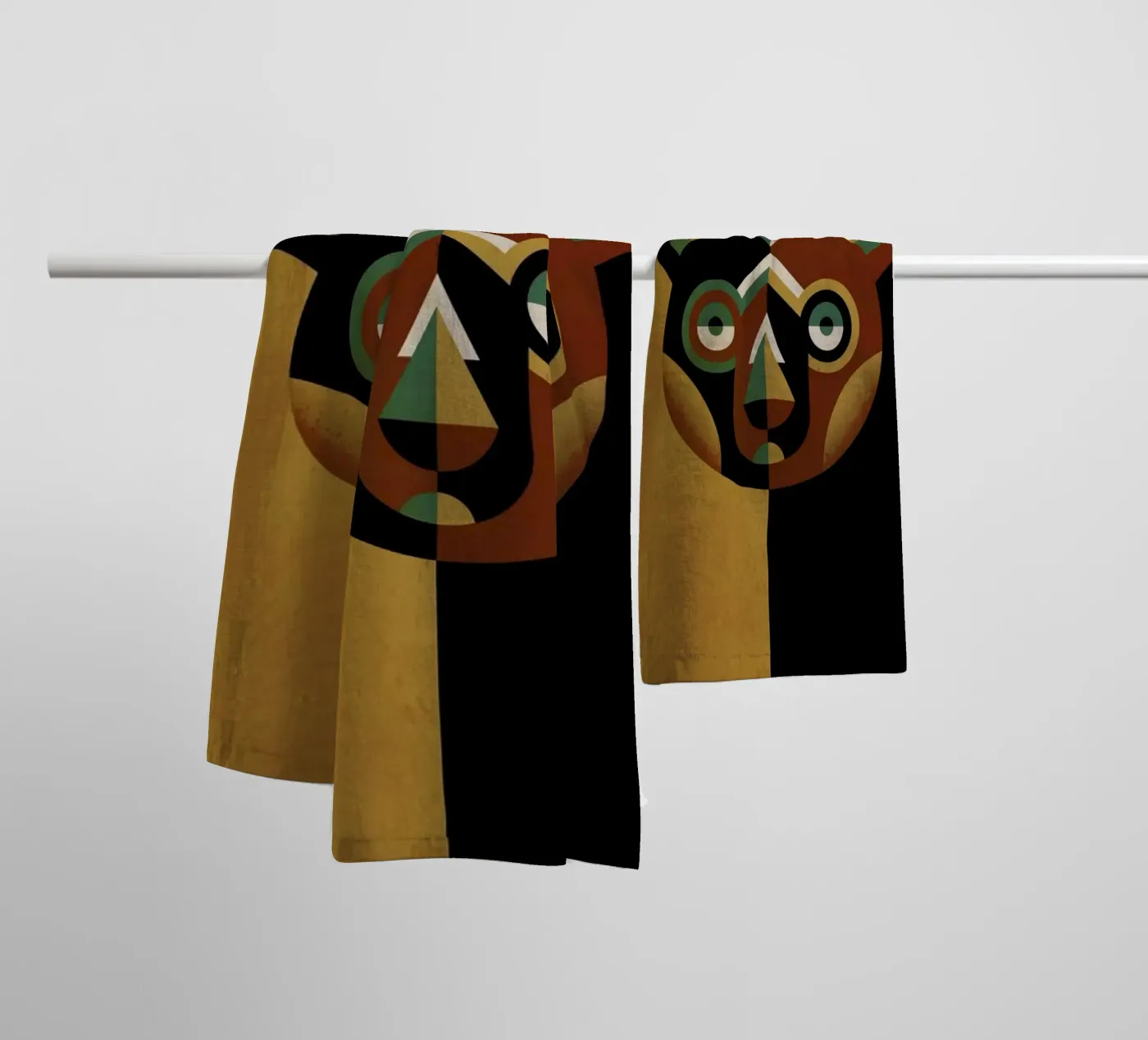 Bear towel by Oscar Odd Diodoro