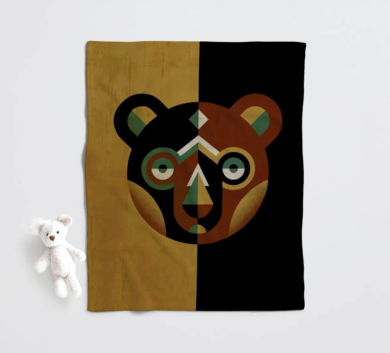 Bear fleecedeken van Oscar Odd Diodoro