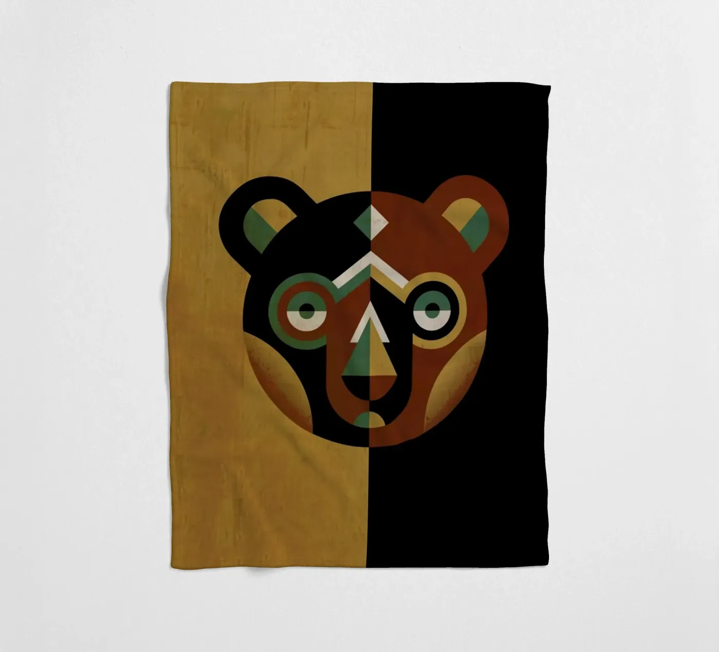 Bear plaid polaire de Oscar Odd Diodoro