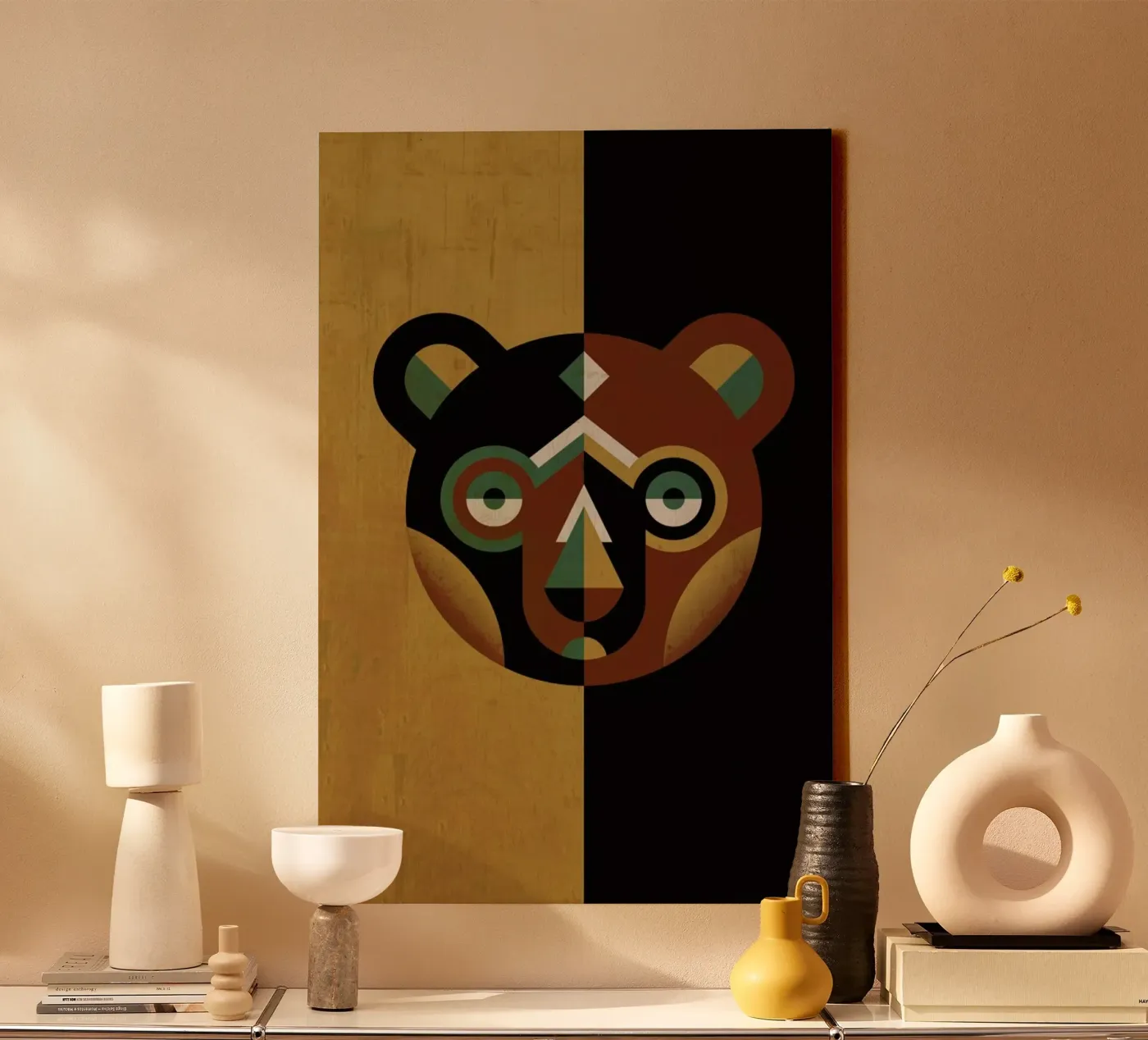 Bear canvas van Oscar Odd Diodoro