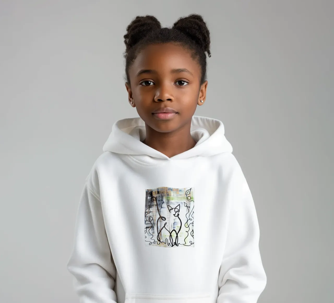 Katze 2 felpa bambino con cappuccio da sum2proveDesign