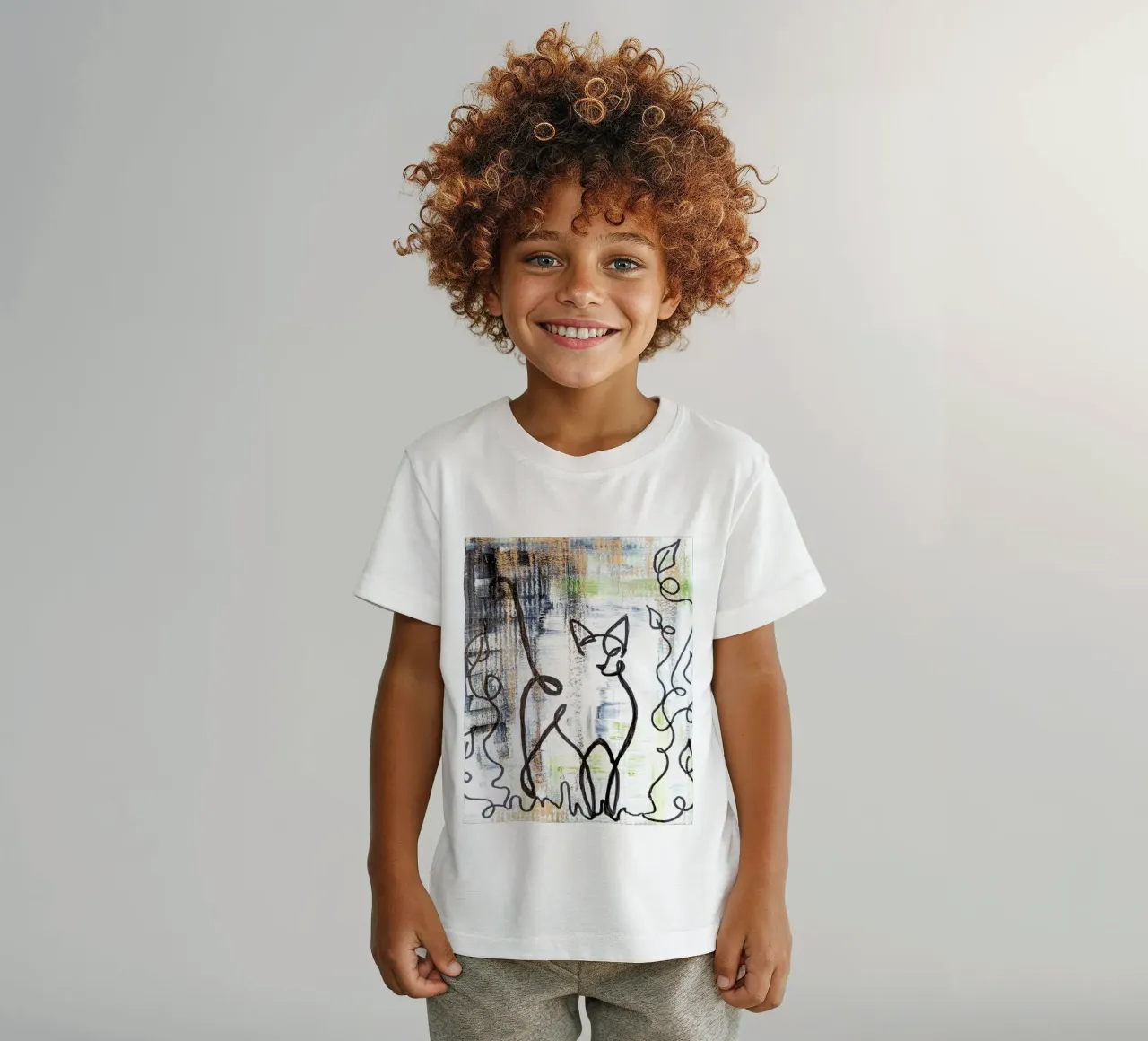 Katze 2 kids t-shirt by sum2proveDesign