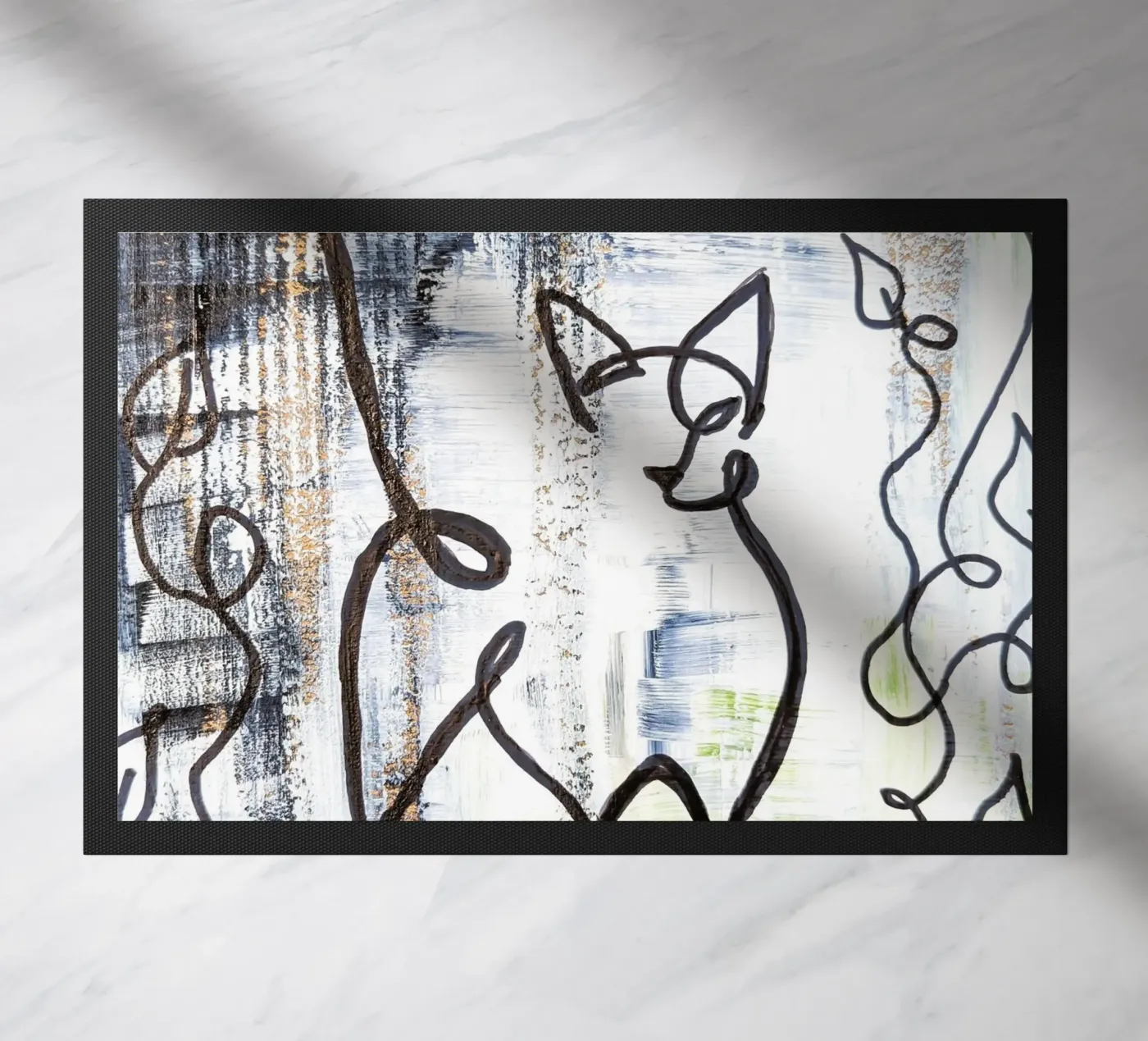 Katze 2 doormat by sum2proveDesign