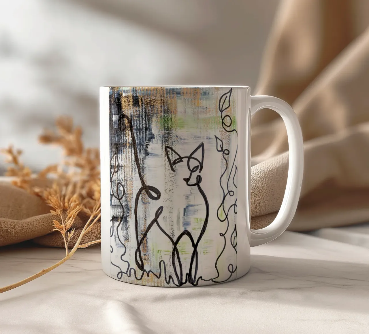 Katze 2 tazza in ceramica da sum2proveDesign