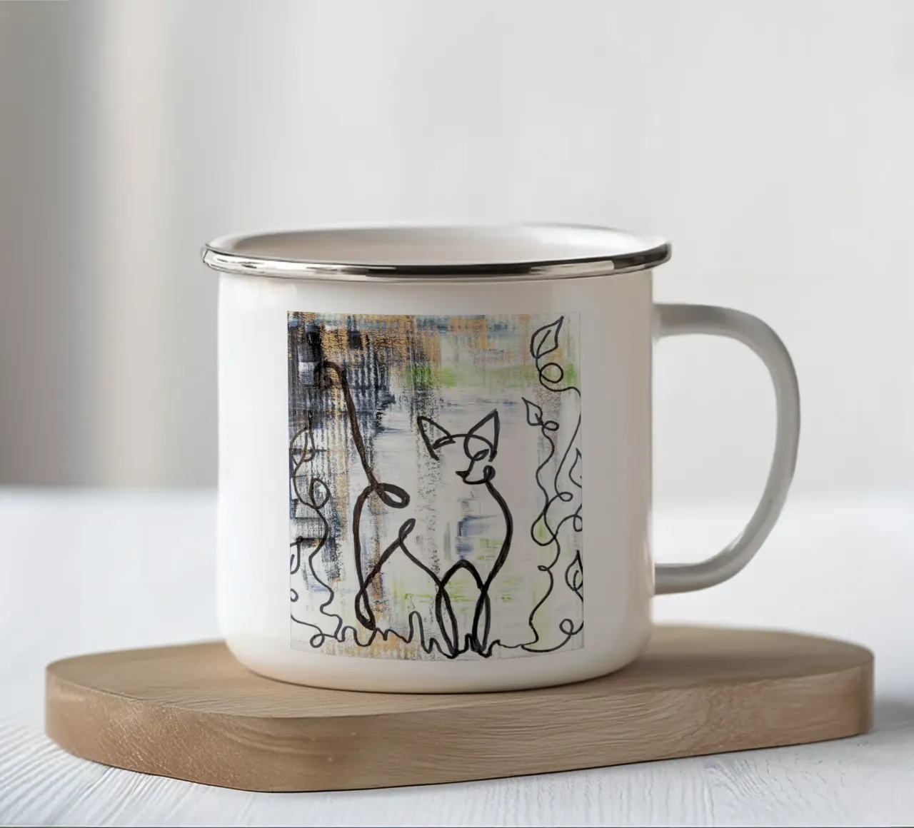 Katze 2 tazza in smalto da sum2proveDesign