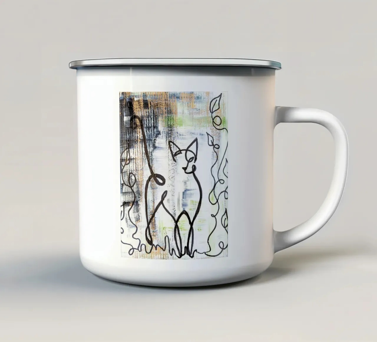 Katze 2 tazza in smalto da sum2proveDesign