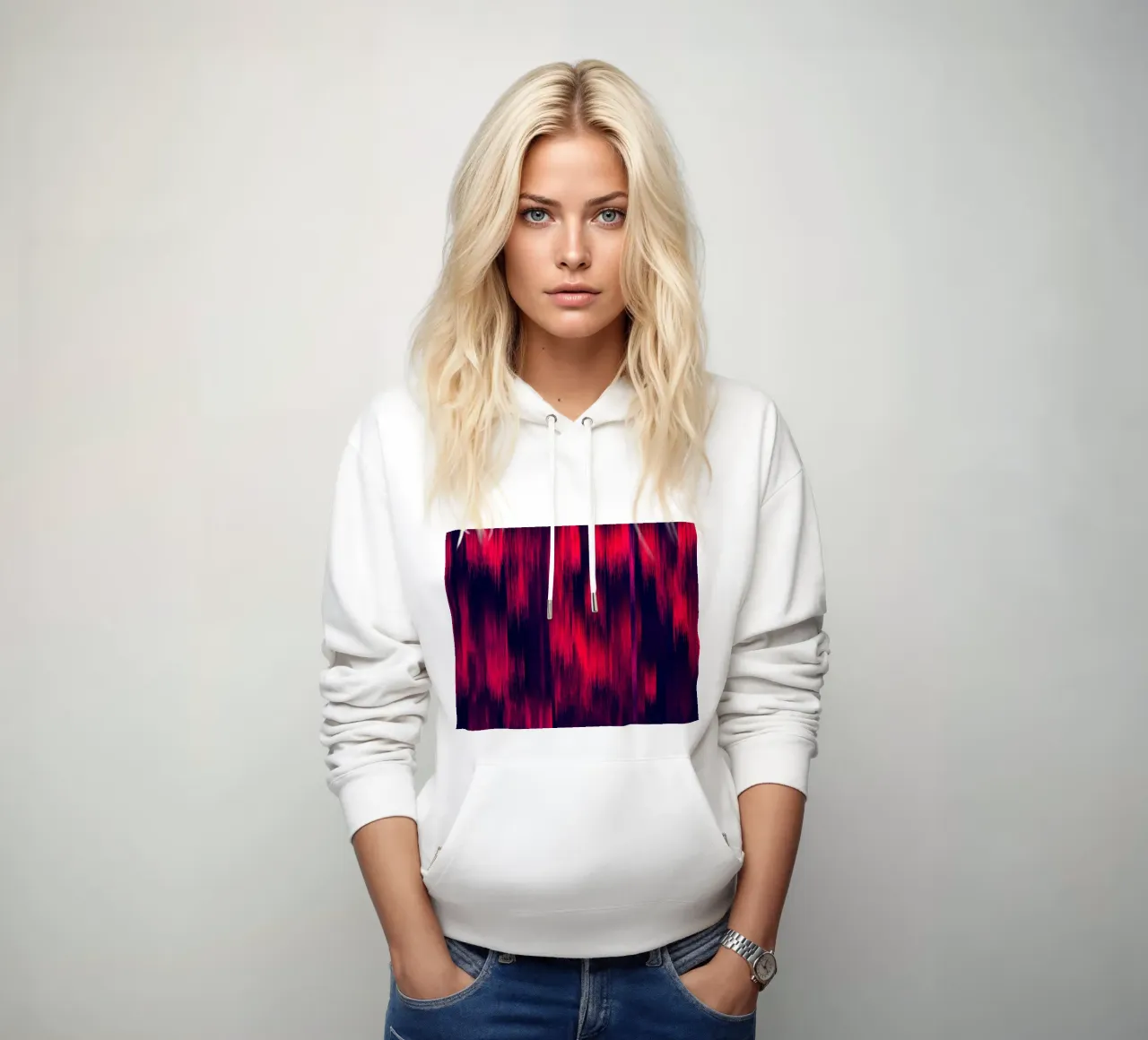 DYNAMIC - Glitch felpa con cappuccio da Petra Lang
