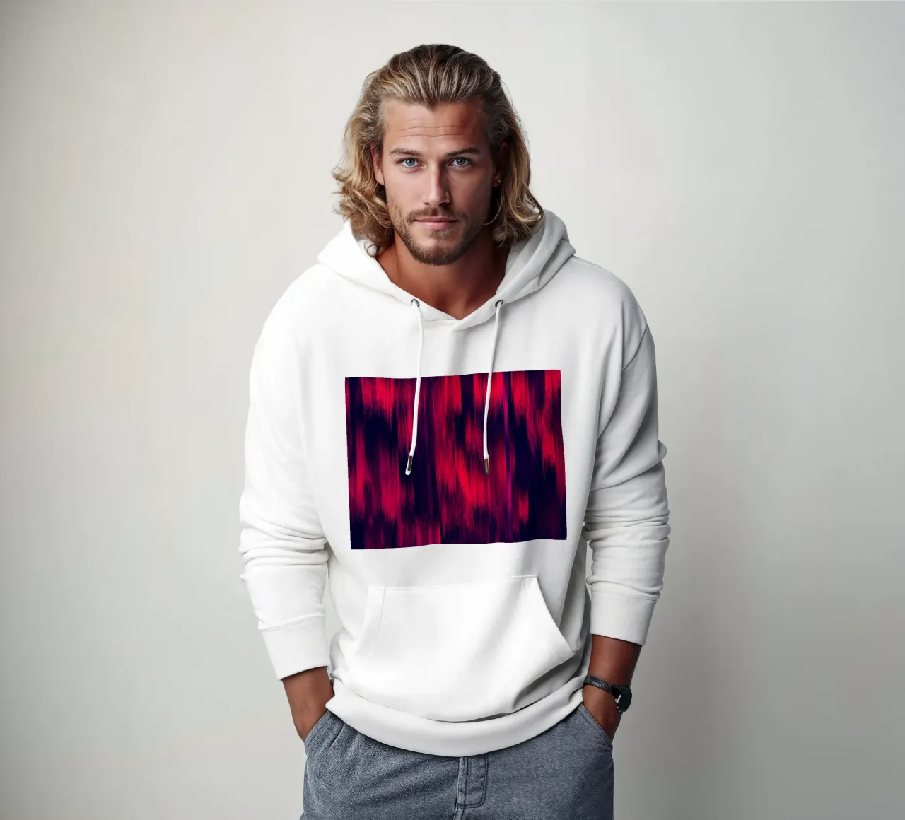 DYNAMIC - Glitch felpa con cappuccio da Petra Lang