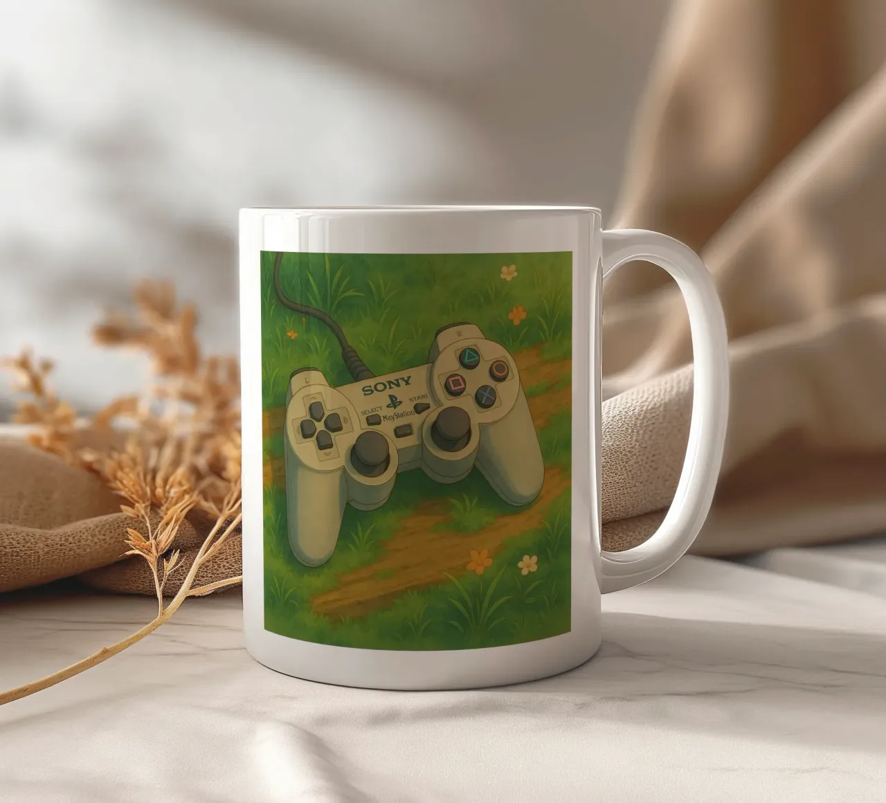 Joystick Playstation in stile cartoon tazza in ceramica da Motivate-Today