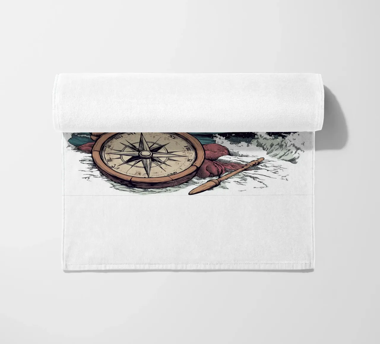 bussola e mare telo mare da Motivate-Today