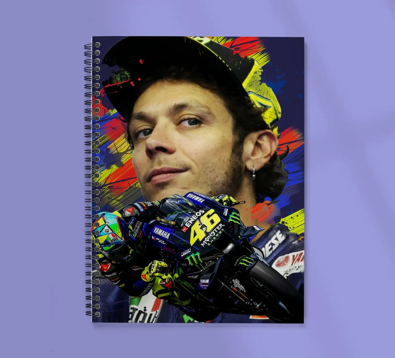 Valentino Rossi Motorrad GP Ringbuch von Lembayung art