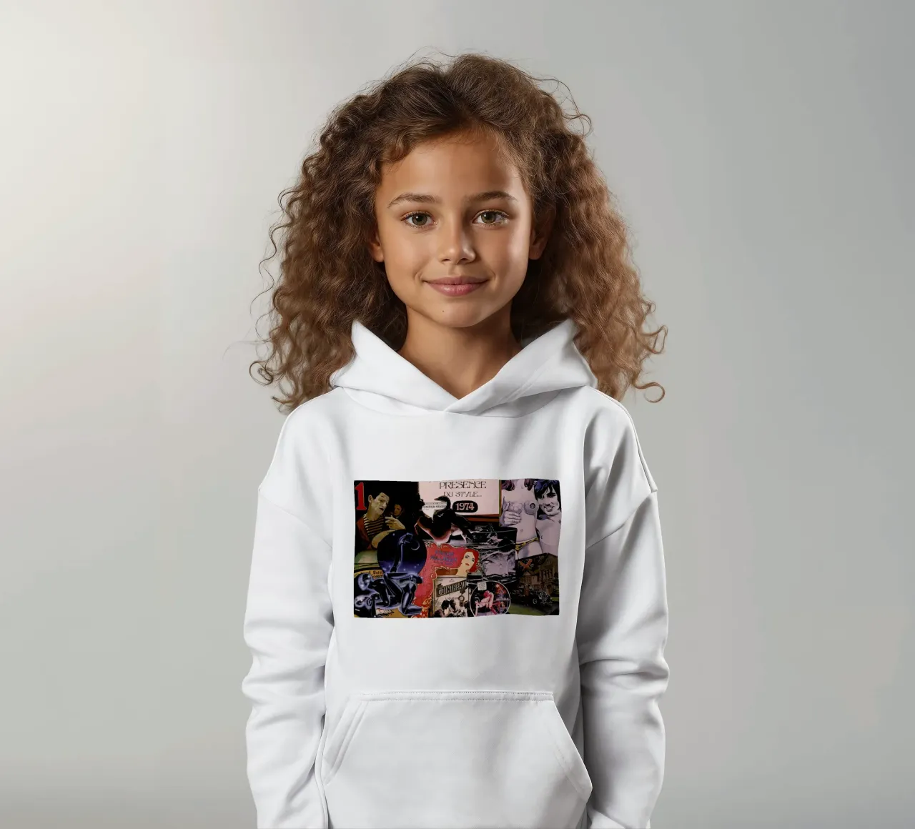 1974, 1974 felpa bambino con cappuccio da Gothans Papierwelten
