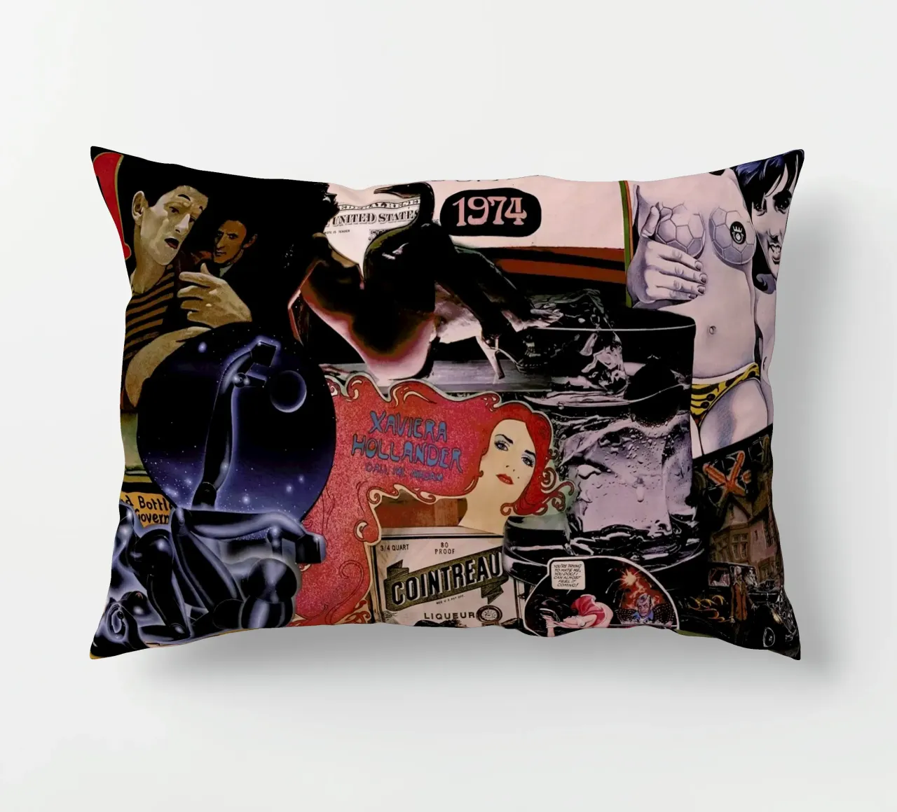 1974, 1974 decorative cushion by Gothans Papierwelten