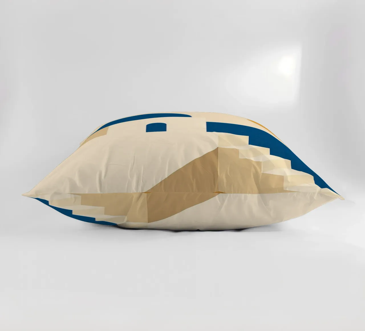 Santorini - L'essenza dell'eterno blu e bianco cuscino da JETLAG | affiches voyage