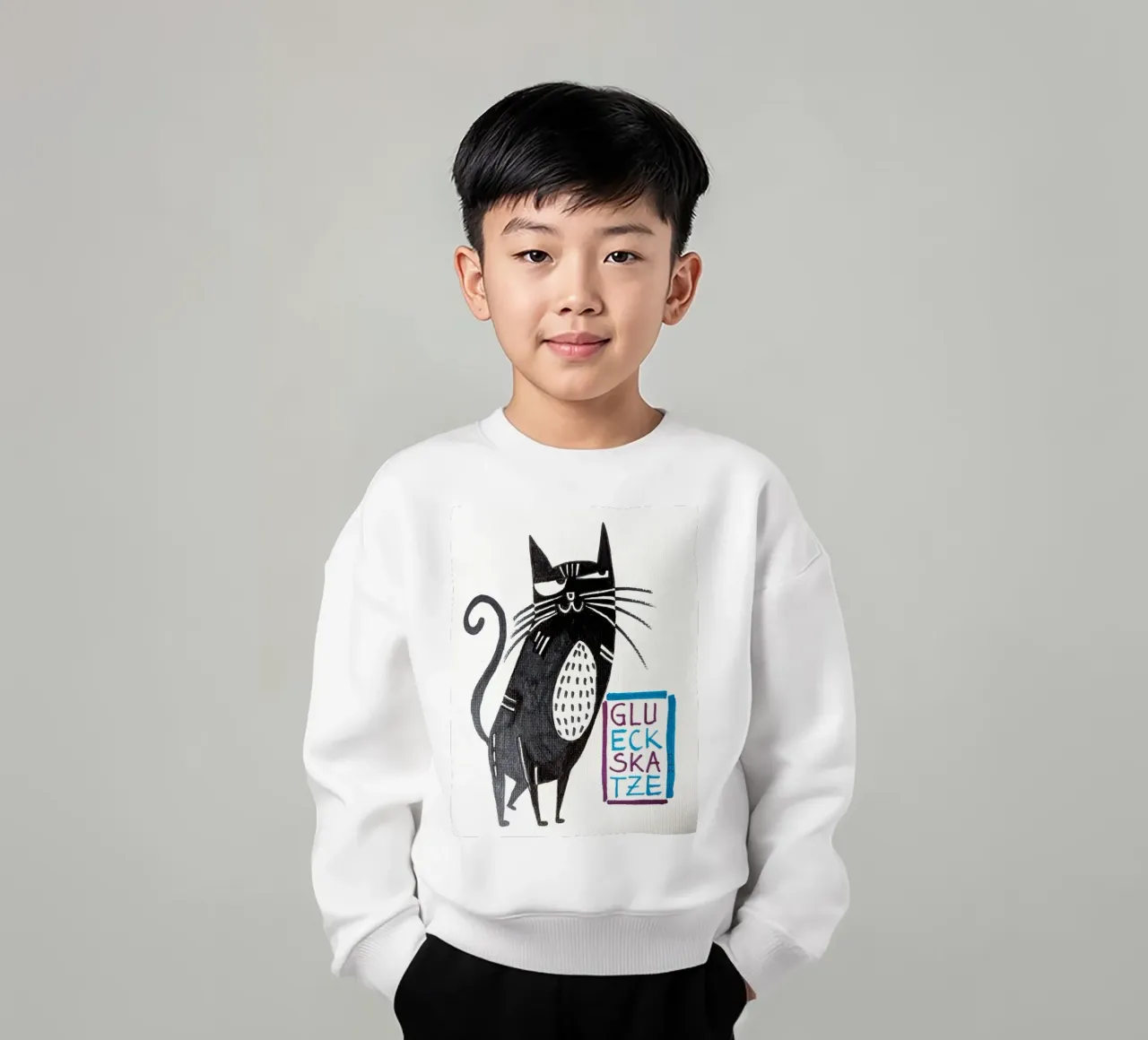 Glückskatze felpa bambino da sum2proveDesign