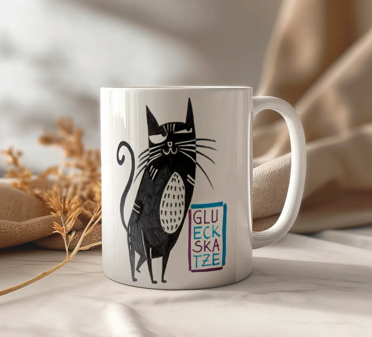 Glückskatze tazza in ceramica da sum2proveDesign