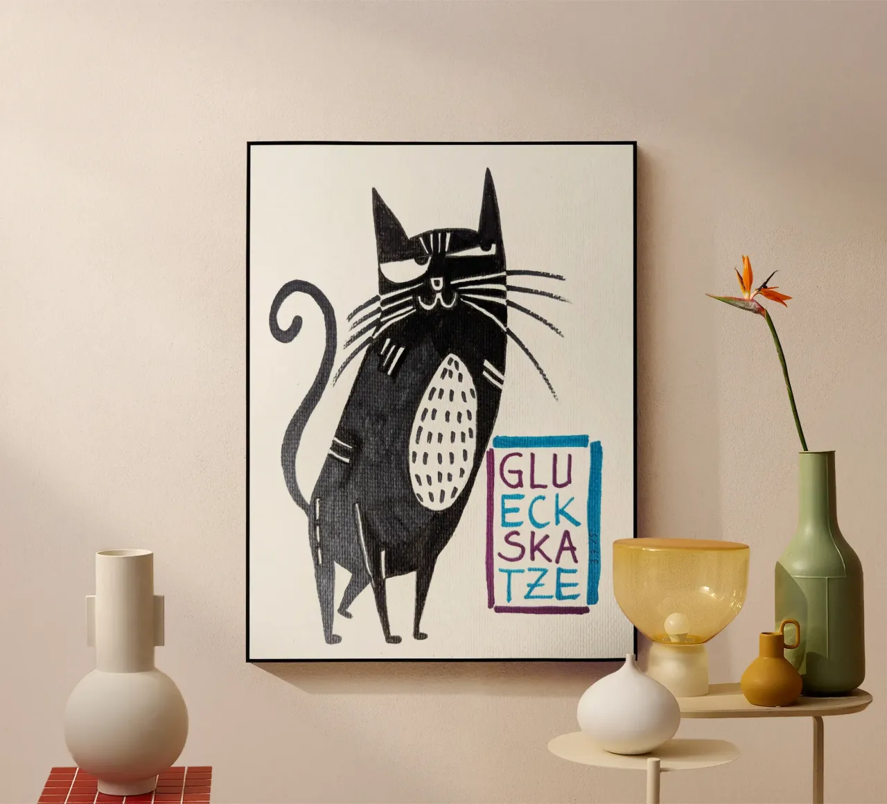 Glückskatze plexiglass da sum2proveDesign