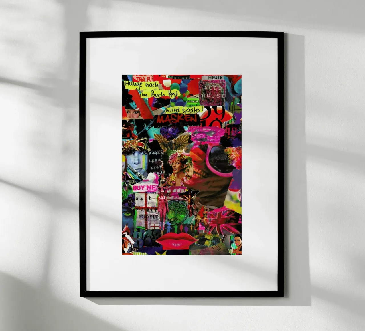 Maskerade, 2011 poster con telaio in legno da Gothans Papierwelten