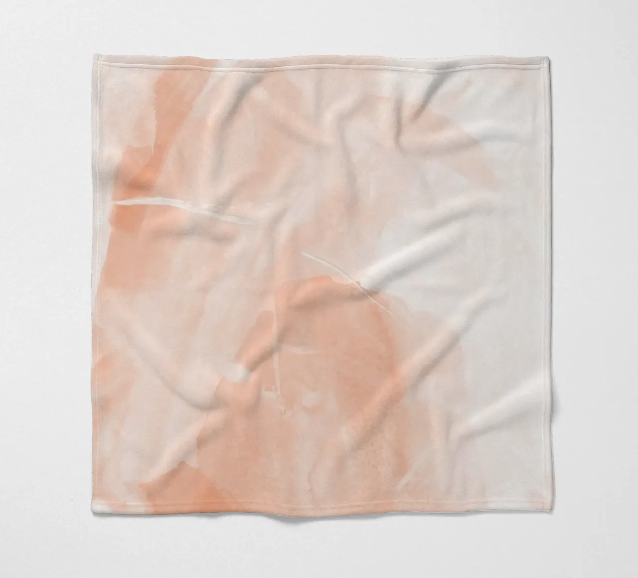 Pennellate astratte di pesca 1 coperta in pile da NouveauPrints