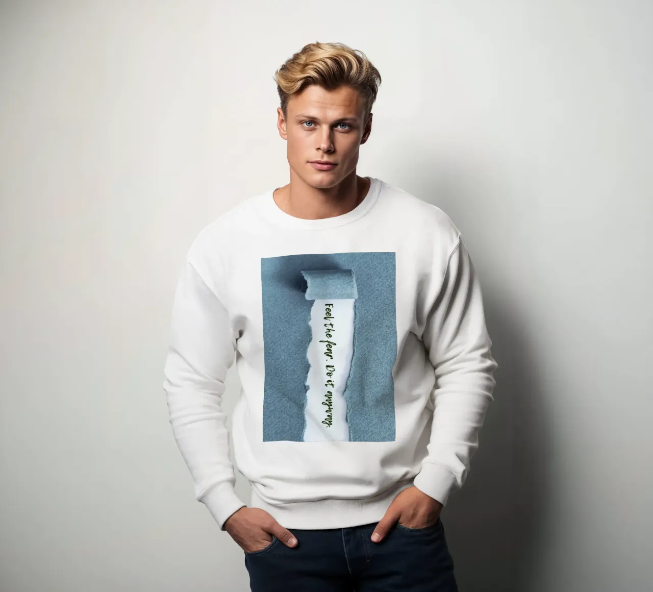 FEEL THE FEAR. DO IT ANYWAY. felpa da Einfach Uebel