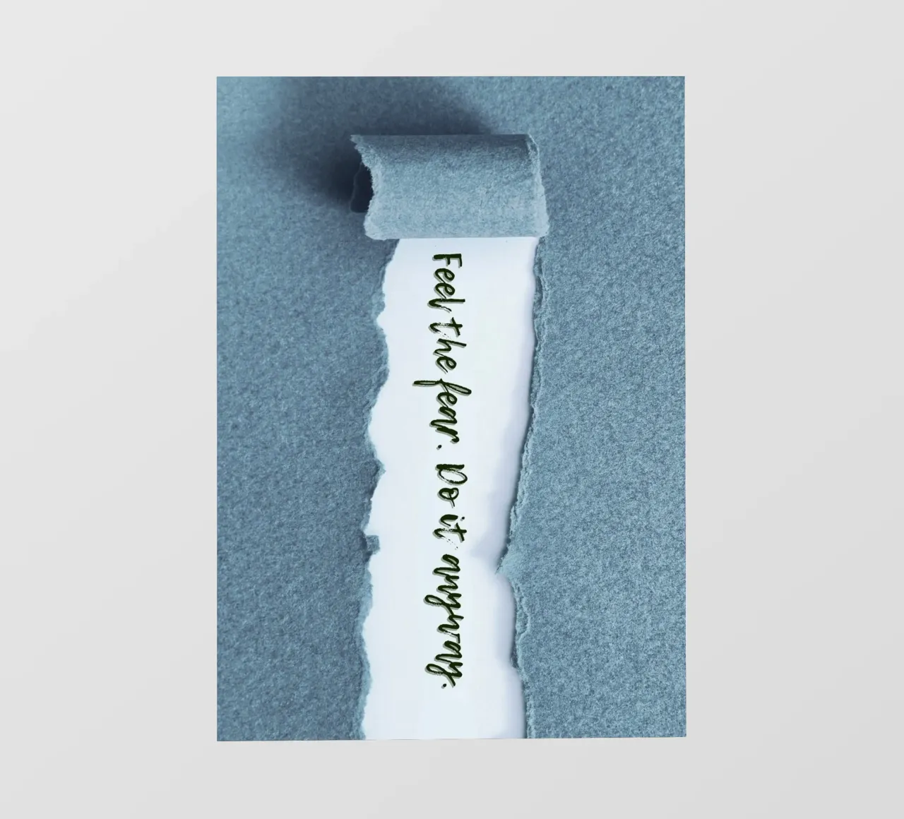 FEEL THE FEAR. DO IT ANYWAY. telo in pvc da Einfach Uebel