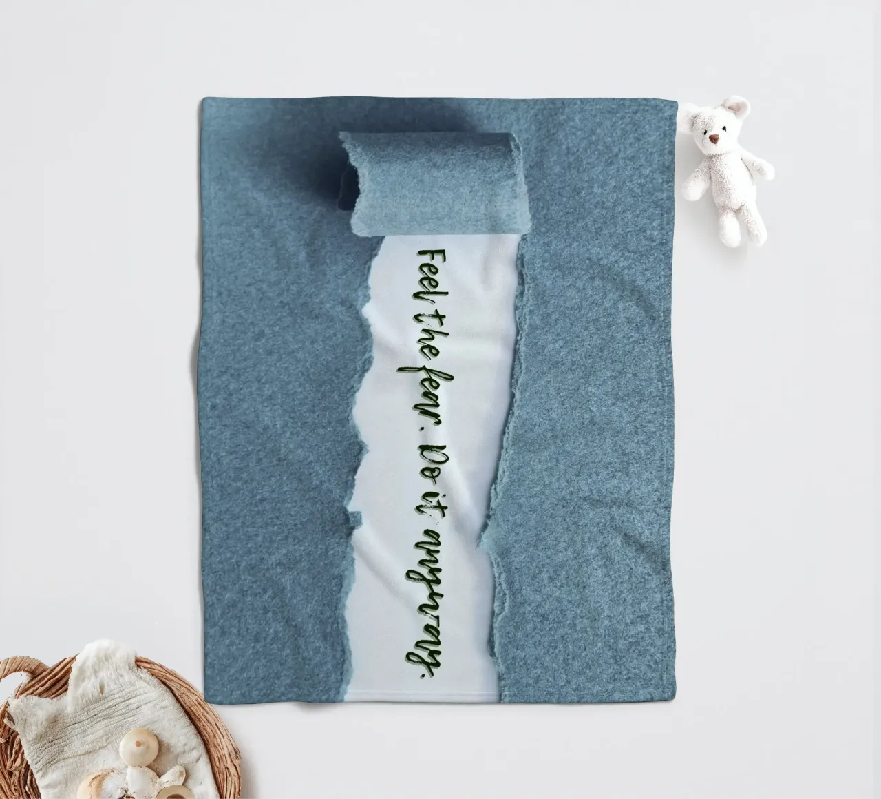 FEEL THE FEAR. DO IT ANYWAY. coperta in pile da Einfach Uebel