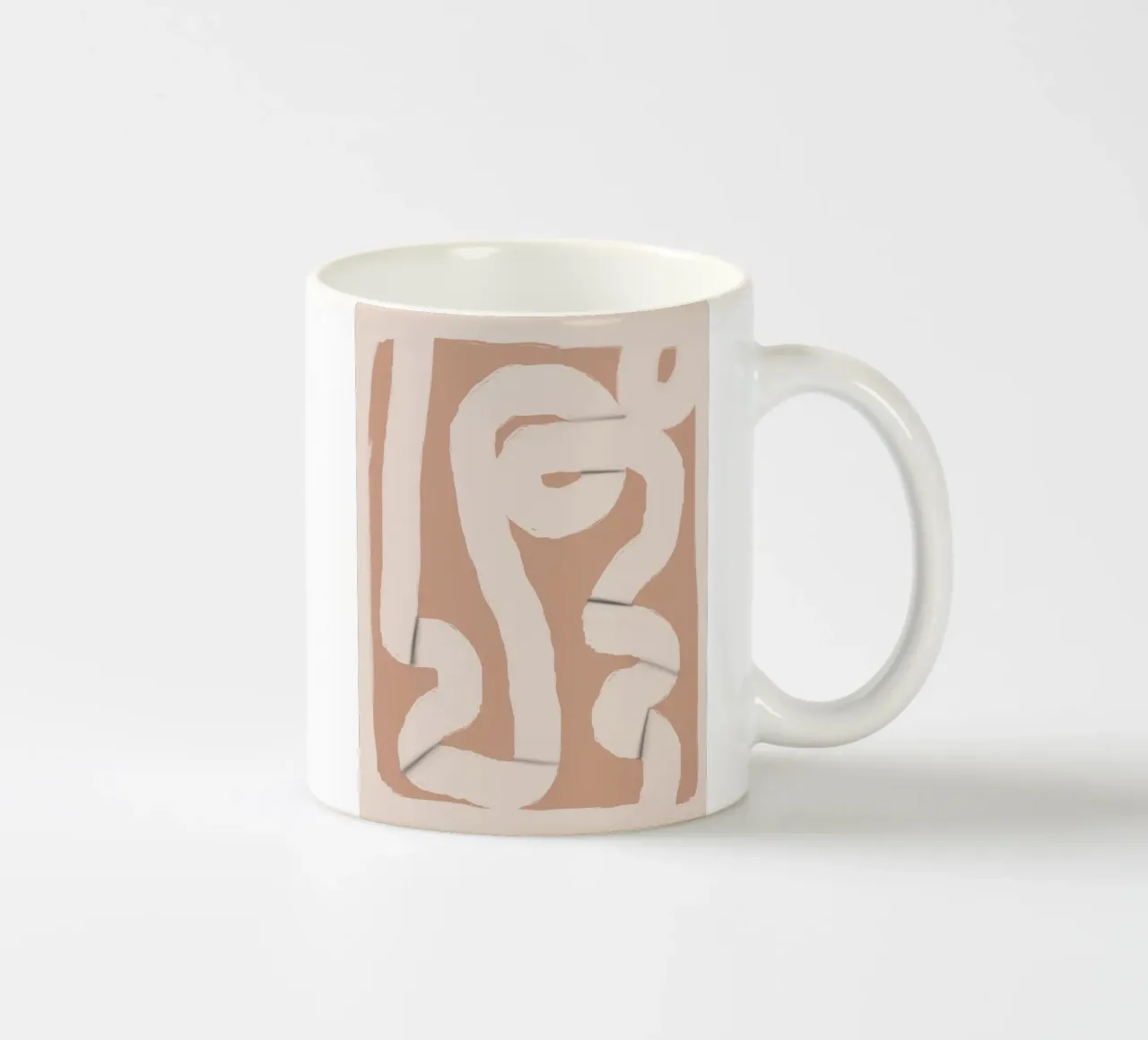 Striscia di carta astratta 05 tazza in ceramica da Little Dean